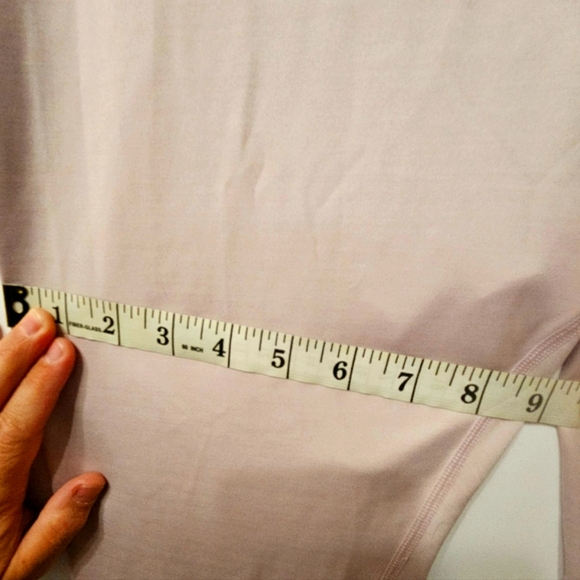 Nike Hi-Rise-Dri-Fit Cross Waist Ankle pink Leggings Size L Woman's - Picture 7 of 14